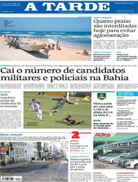 Capa do jornal A Tarde 30/09/2020