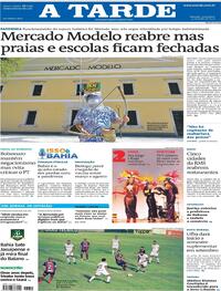 Capa do jornal A Tarde 31/07/2020