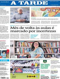 Capa do jornal A Tarde 01/02/2021
