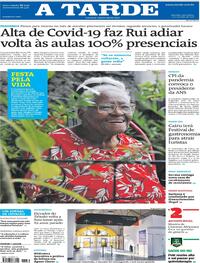 Capa do jornal A Tarde 01/10/2021