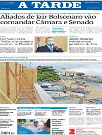 Capa do jornal A Tarde 02/02/2021