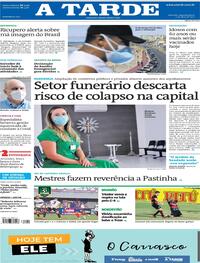 Capa do jornal A Tarde 05/04/2021