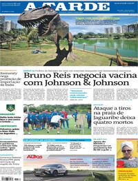 Capa do jornal A Tarde 06/01/2021