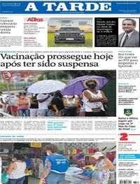 Capa do jornal A Tarde 07/04/2021