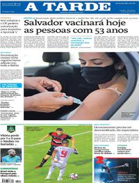 Capa do jornal A Tarde 08/06/2021