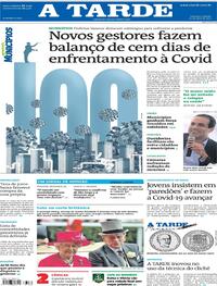 Capa do jornal A Tarde 10/04/2021