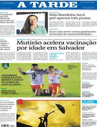 Capa do jornal A Tarde 10/06/2021