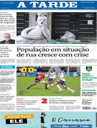 Capa do jornal A Tarde 11/01/2021