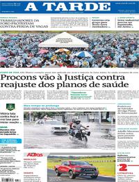 Capa do jornal A Tarde 13/01/2021