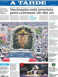Capa do jornal A Tarde 15/01/2021