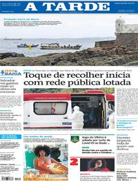 Capa do jornal A Tarde 19/02/2021