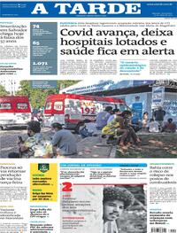 Capa do jornal A Tarde 21/05/2021