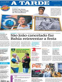 Capa do jornal A Tarde 23/05/2021