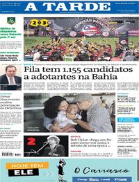 Capa do jornal A Tarde 24/05/2021