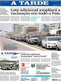 Capa do jornal A Tarde 30/01/2021