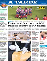 Capa do jornal A Tarde 30/05/2021
