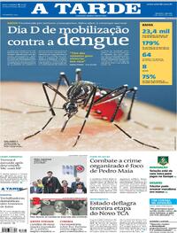 Capa do jornal A Tarde 02/03/2024