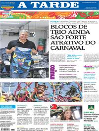 Capa do jornal A Tarde 04/02/2024