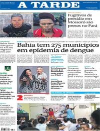 Capa do jornal A Tarde 05/04/2024