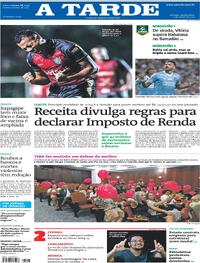 Capa do jornal A Tarde 07/03/2024