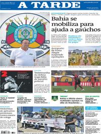 Capa do jornal A Tarde 07/05/2024