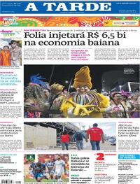 Capa do jornal A Tarde 08/02/2024