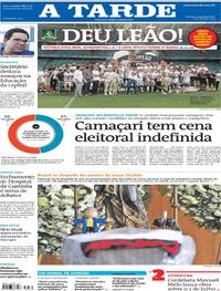 Capa do jornal A Tarde 08/04/2024