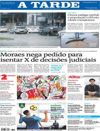 Capa do jornal A Tarde 10/04/2024