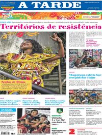 Capa do jornal A Tarde 11/02/2024