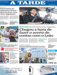 Capa do jornal A Tarde 11/03/2024