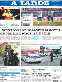 Capa do jornal A Tarde 13/03/2024