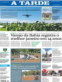 Capa do jornal A Tarde 15/03/2024
