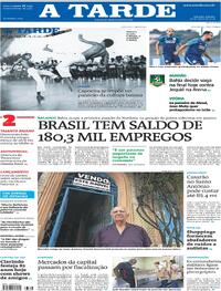 Capa do jornal A Tarde 16/03/2024