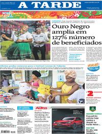 Capa do jornal A Tarde 17/01/2024