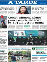 Capa do jornal A Tarde 18/04/2024
