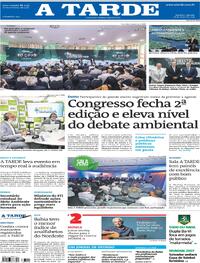 Capa do jornal A Tarde 18/05/2024