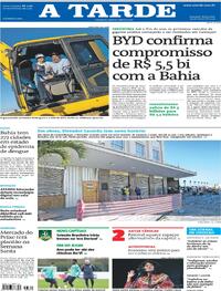 Capa do jornal A Tarde 19/03/2024