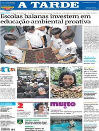 Capa do jornal A Tarde 19/05/2024