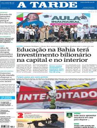 Capa do jornal A Tarde 20/02/2024