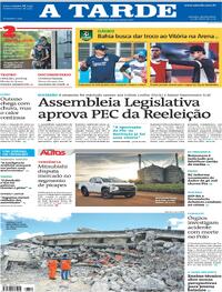 Capa do jornal A Tarde 20/03/2024
