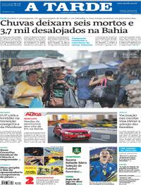Capa do jornal A Tarde 21/02/2024