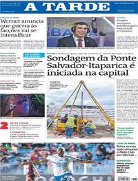 Capa do jornal A Tarde 22/02/2024