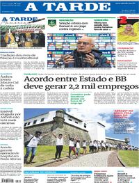 Capa do jornal A Tarde 23/03/2024