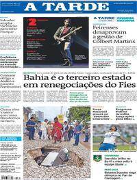 Capa do jornal A Tarde 23/04/2024