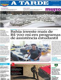 Capa do jornal A Tarde 25/02/2024
