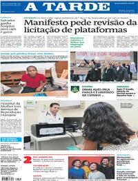Capa do jornal A Tarde 26/03/2024