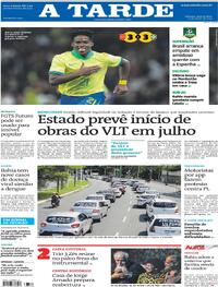 Capa do jornal A Tarde 27/03/2024