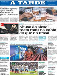 Capa do jornal A Tarde 27/06/2024