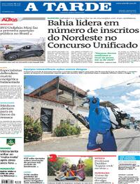Capa do jornal A Tarde 28/02/2024