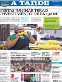 Capa do jornal A Tarde 01/06/2025